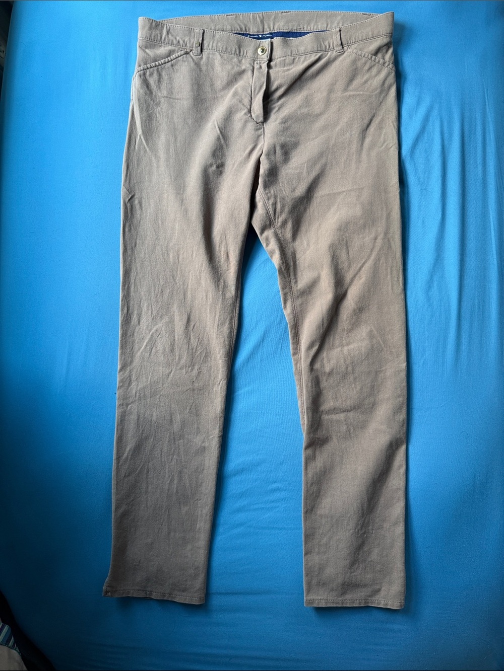Pamela Henson Equestrian Jodhpur Pants Sz 14 Walnut Stretch Cotton Germany